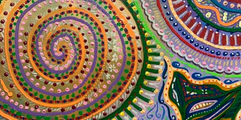 Nome da Obra: Libertando Sentimentos Tamanho: 50 x 70cm Técnica: Mista Descrição da obra: A obra trás a representação de um processo terapêutico de busca pelo autoconhecimento e necessidade de liberação de traumas e crenças limitantes.